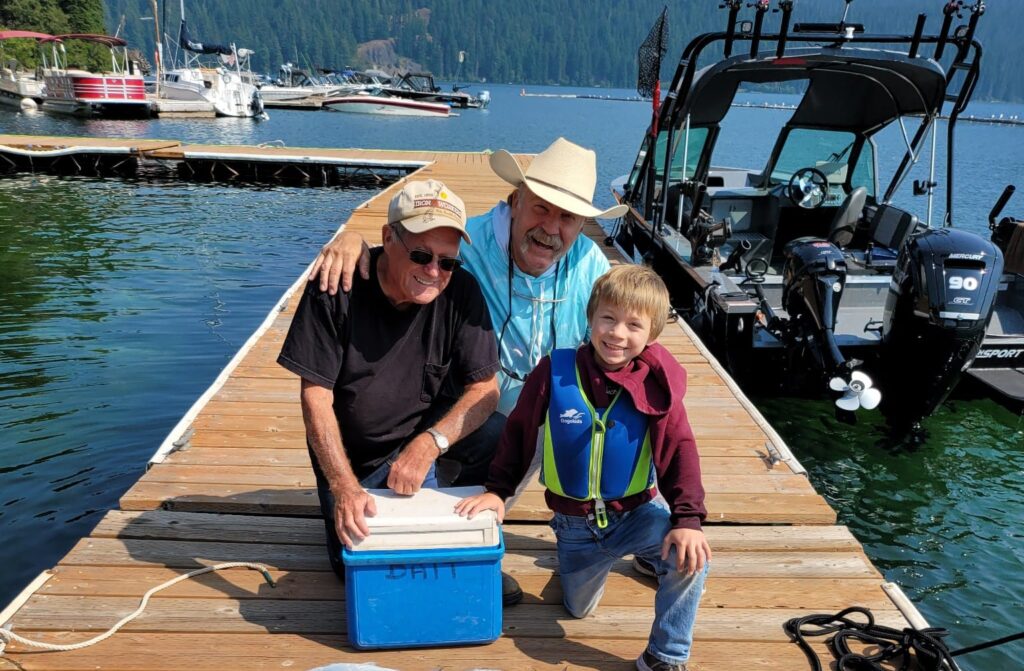 fishing with family and friends